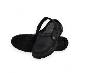 CYMRIC J02 Black Low-Ankle Occupational Slipper/Sa...