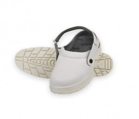 CYMRIC K02 White Low-Ankle Occupational Slipper/Sa...